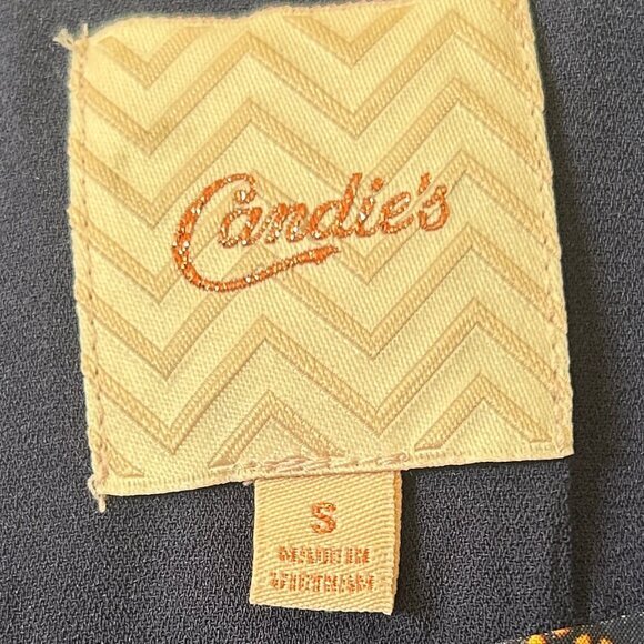 NEW (NWOT) Candie's dark blue blazer w/ paisley lining sz S - Picture 2 of 9